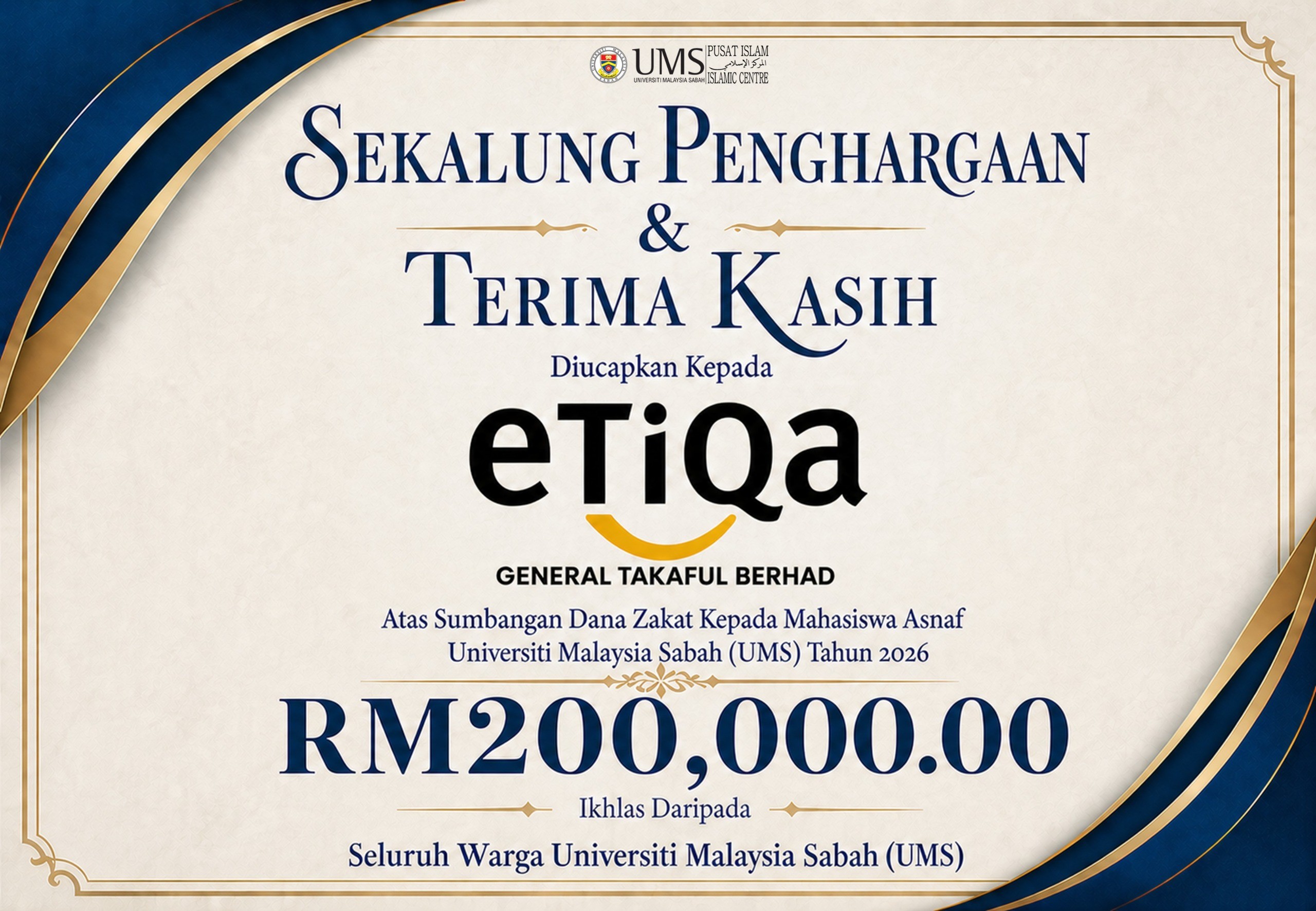 SEKALUNG PENGHARGAAN DAN TERIMA KASIH